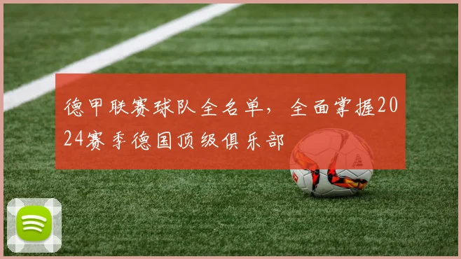 德甲联赛球队全名单，全面掌握2024赛季德国顶级俱乐部
